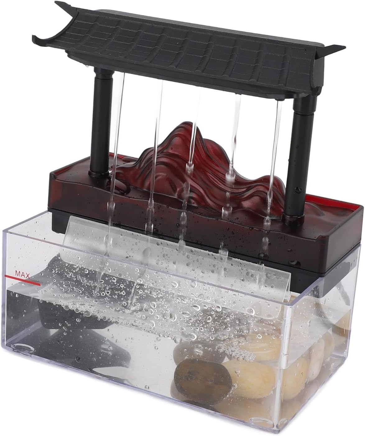 GOWENIC Tabletop Water Fountain with Light