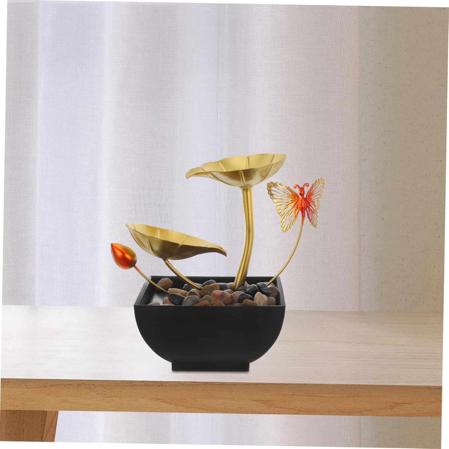 Garneck USB Powered Indoor Waterfall Leaf Fountain