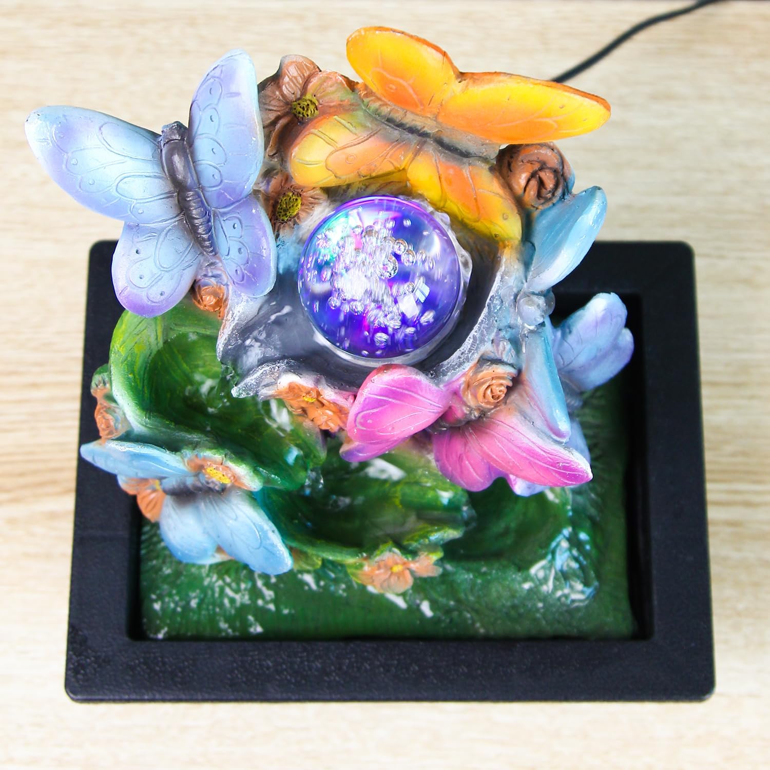 TiCin USB Tabletop Fountain with Butterfly Design