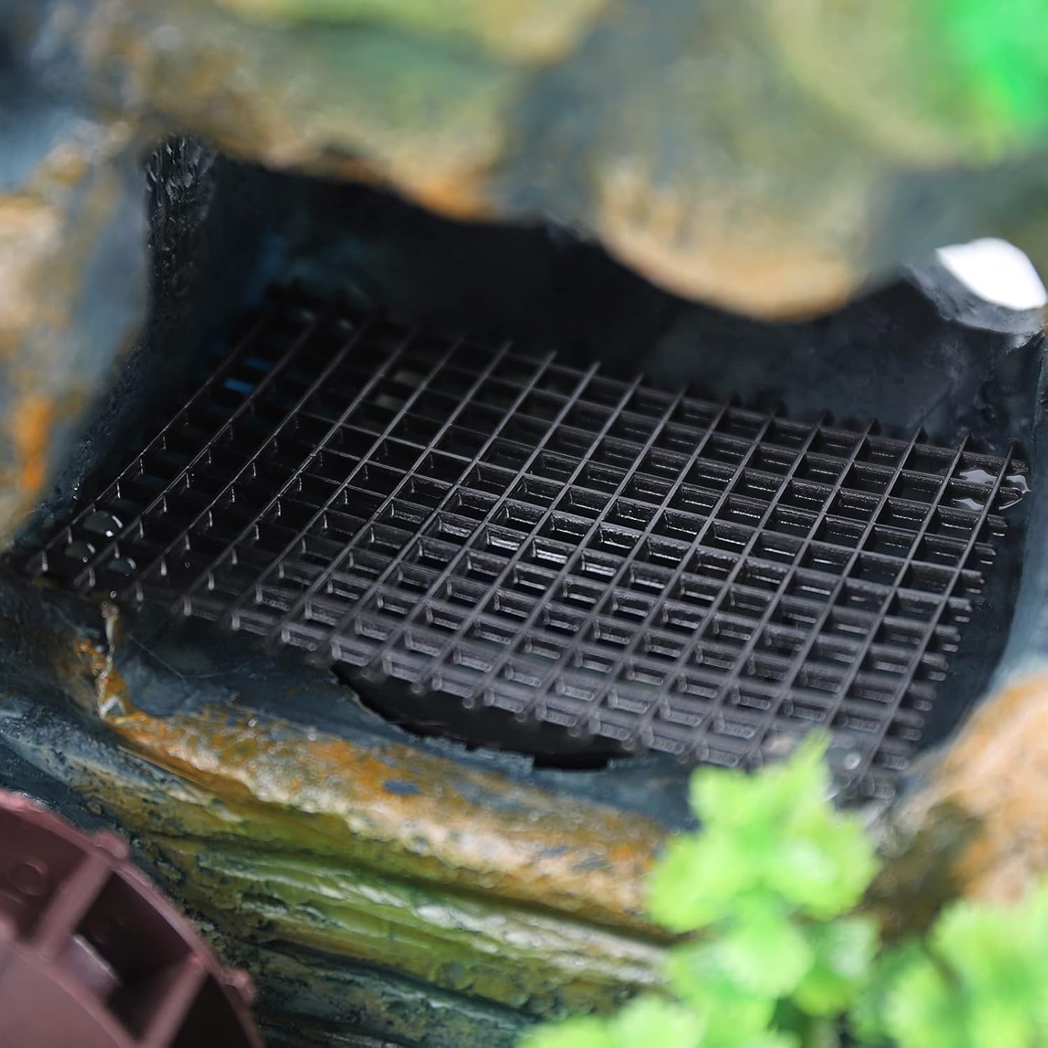 Tabletop Fountain Rockery with LED Lights