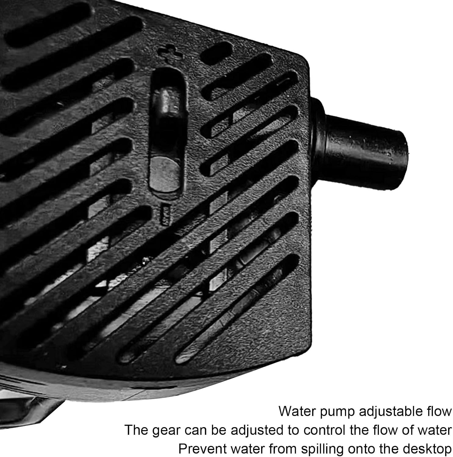 USB Tabletop Fountain with LED Light and Silent Pump
