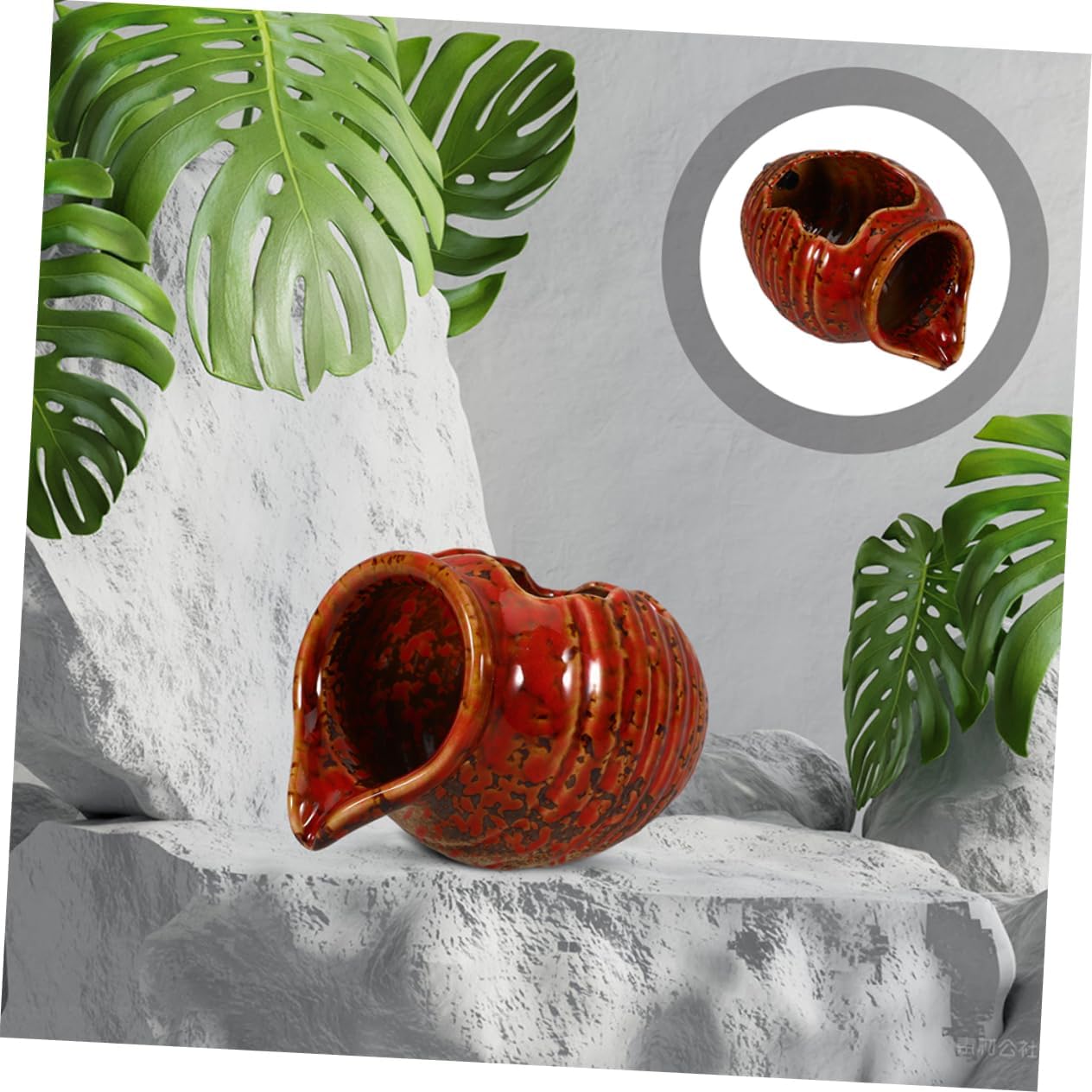 Ceramic Jar Fountain for Indoor Outdoor Water Feature Decor