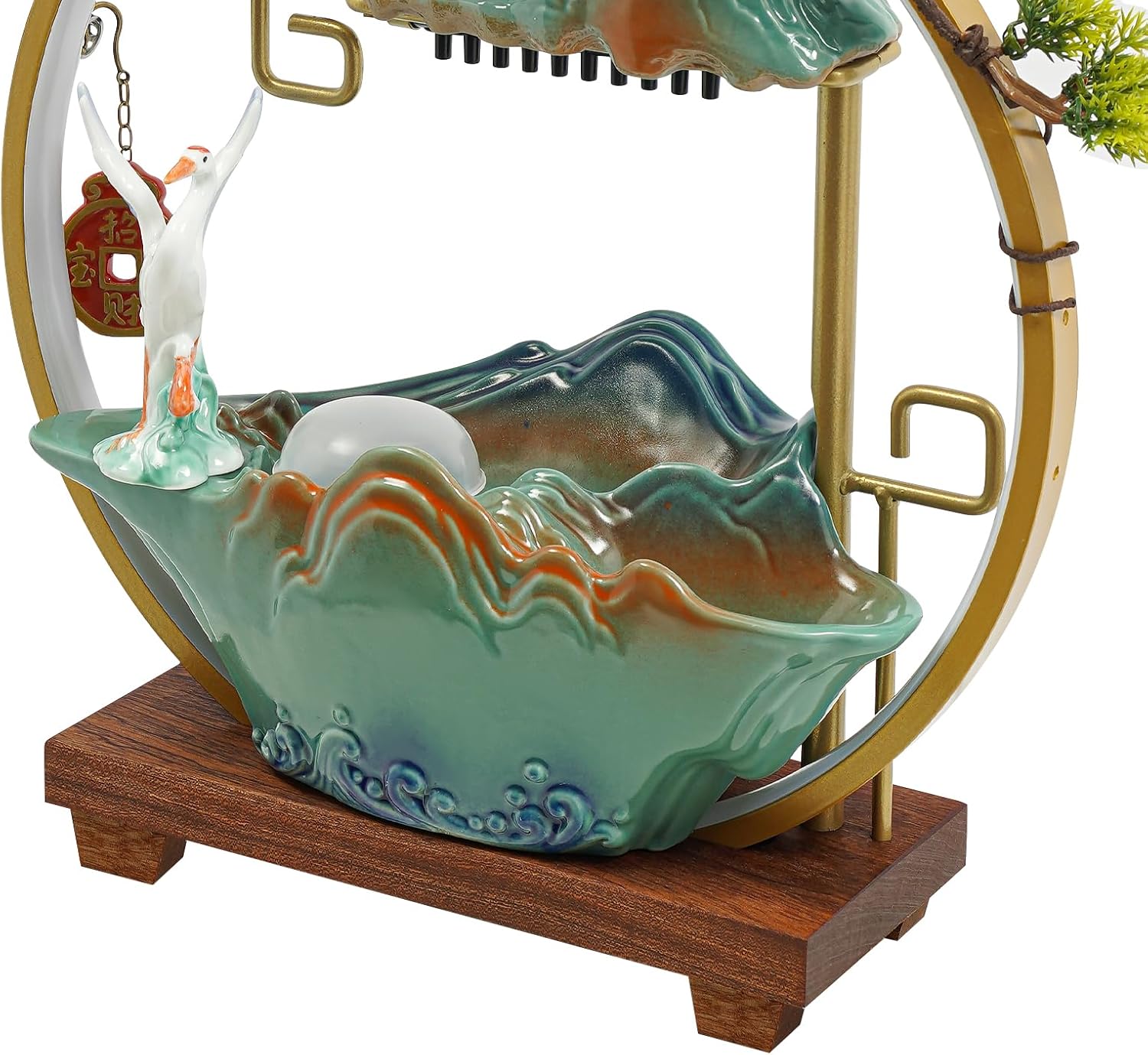 Tabletop Water Fountain with 7 Color LED and Mist 1