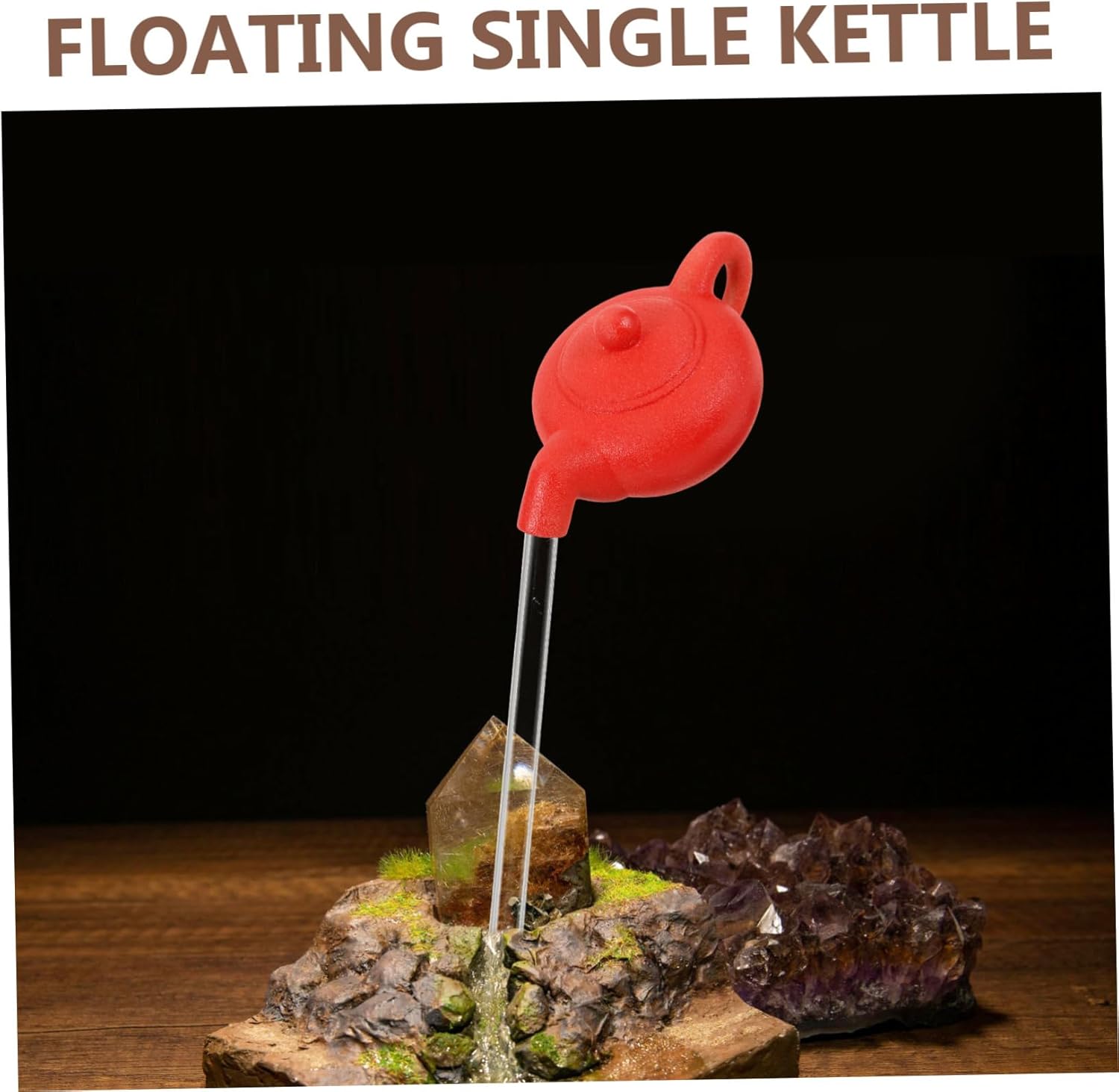 BESPORTBLE Floating Teapot Water Fountain Tabletop Decor
