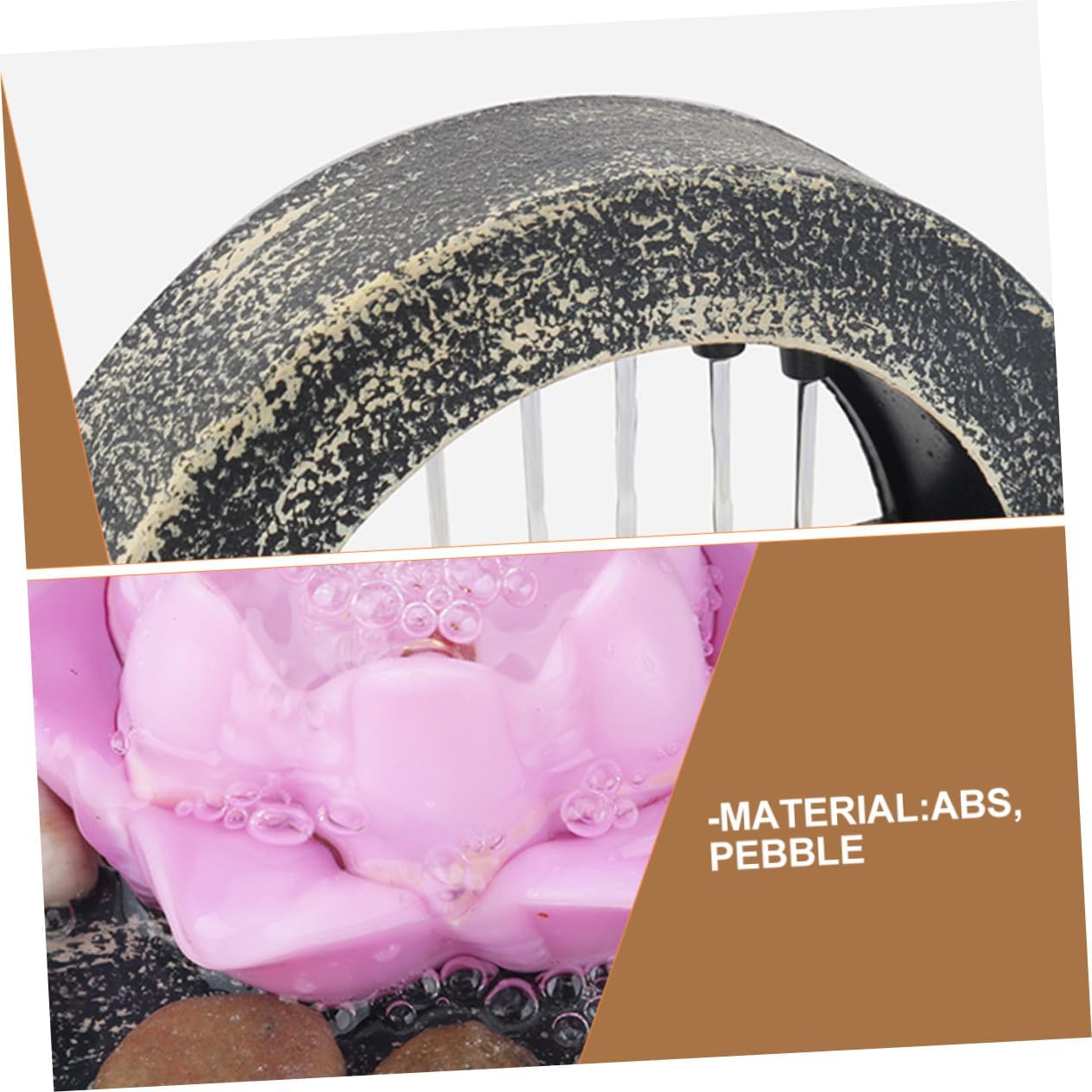 1set LED Desktop Fountain Indoor Water Decor Unique Shape Bright Lighting