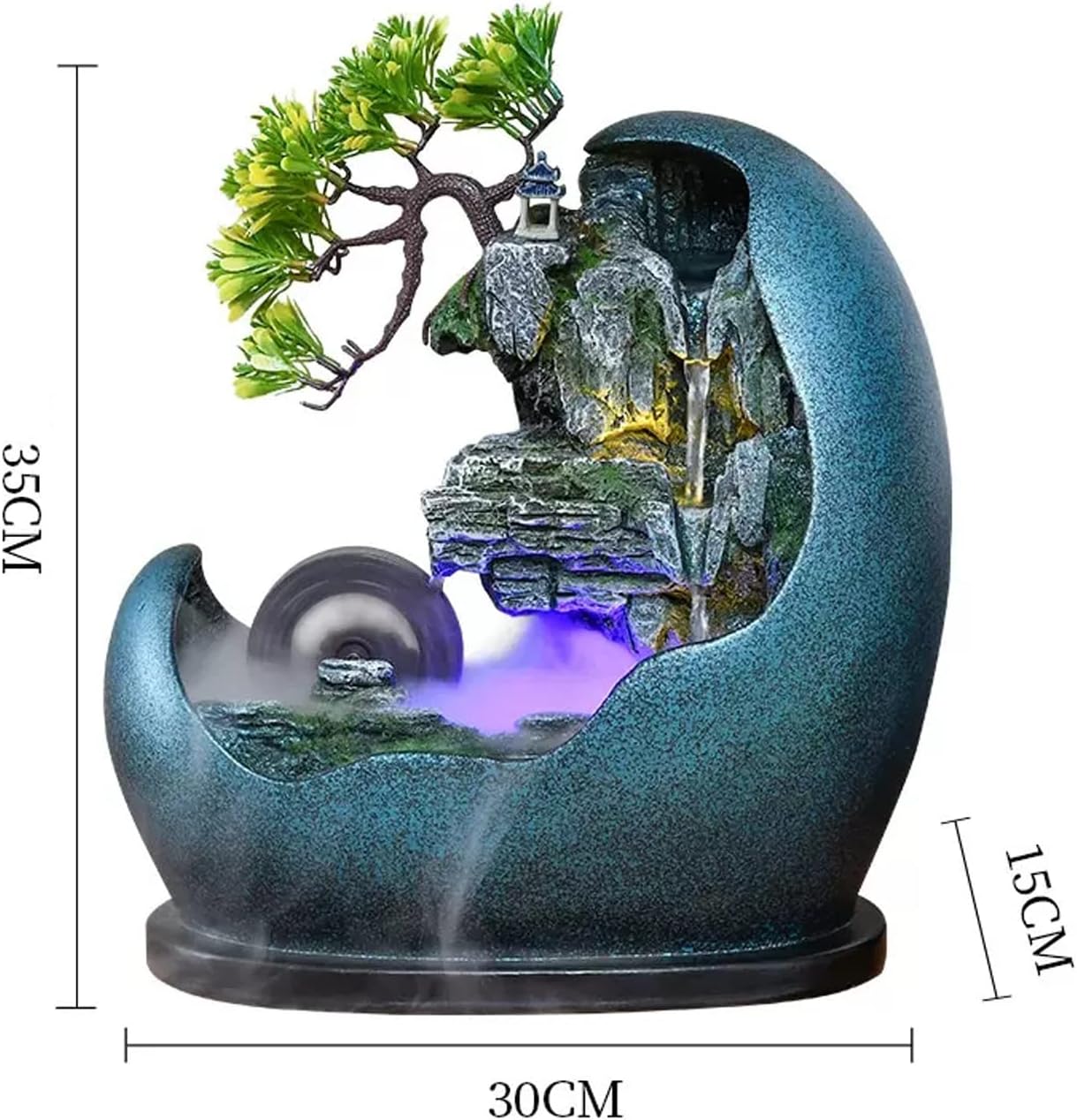 Elegant Artificial Bonsai Water Fountain for Home and Office