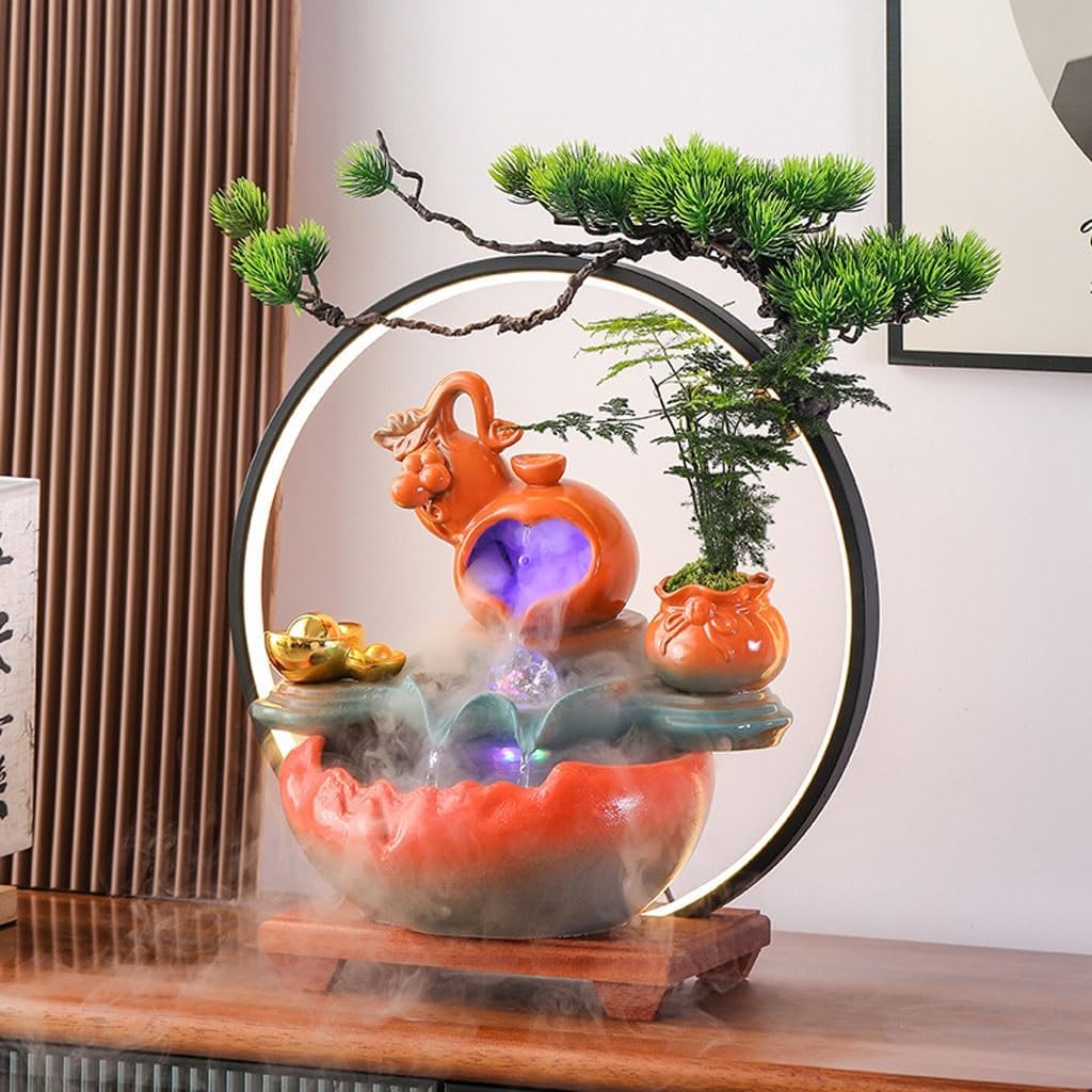 AOTPA Indoor Table Top Fountain with Chinese Style Design