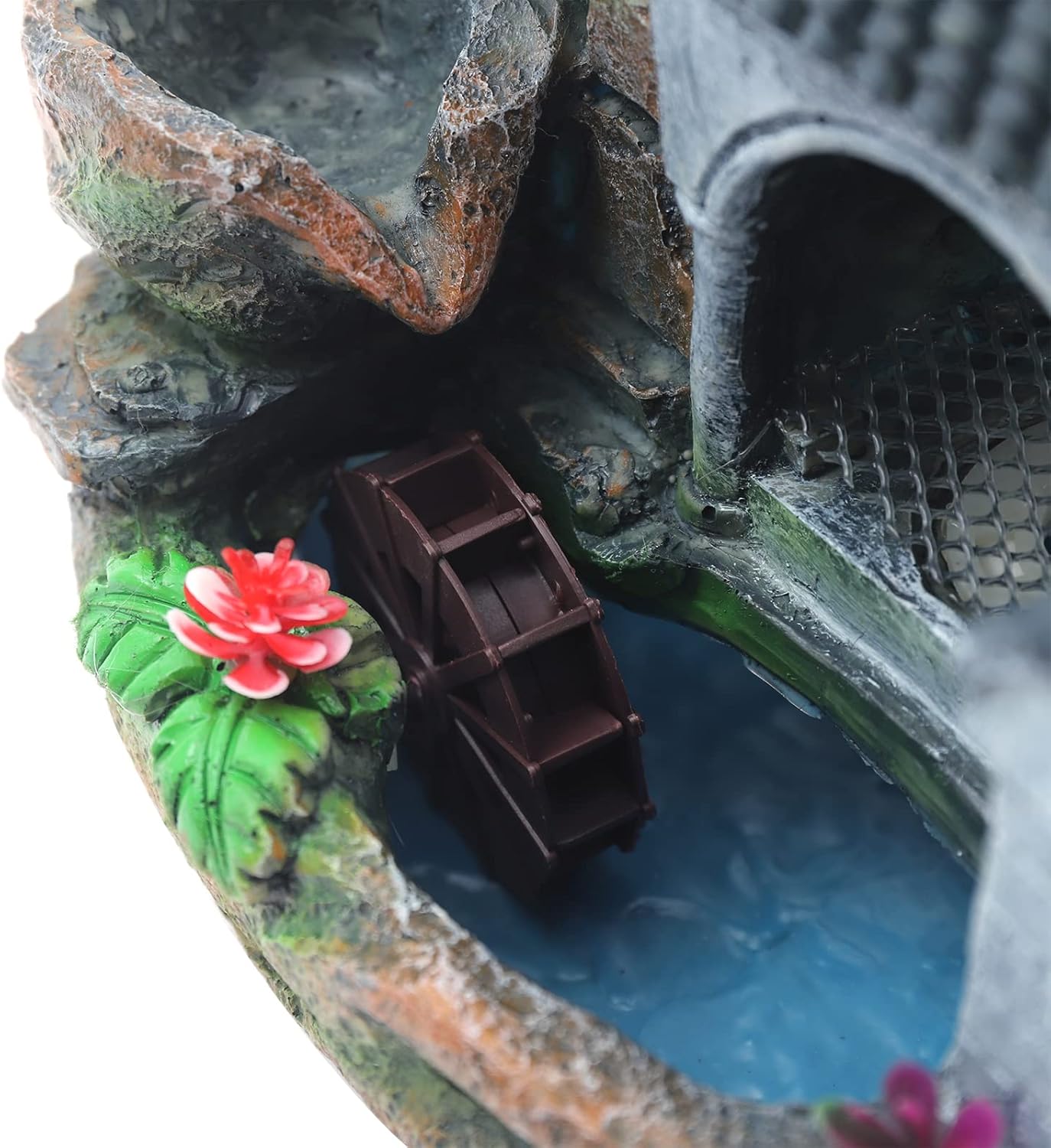 Tabletop Indoor Fountain with LED Light and Automatic Pump