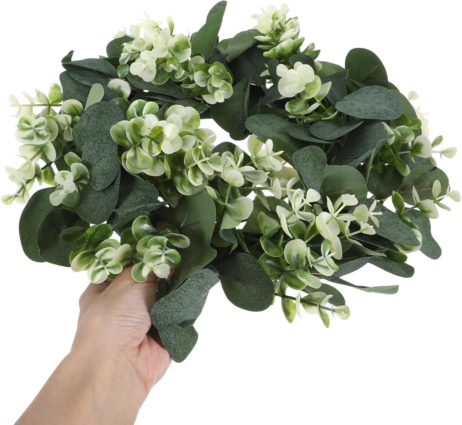 Magiclulu Eucalyptus Garland Candle Wreath for Home Decor