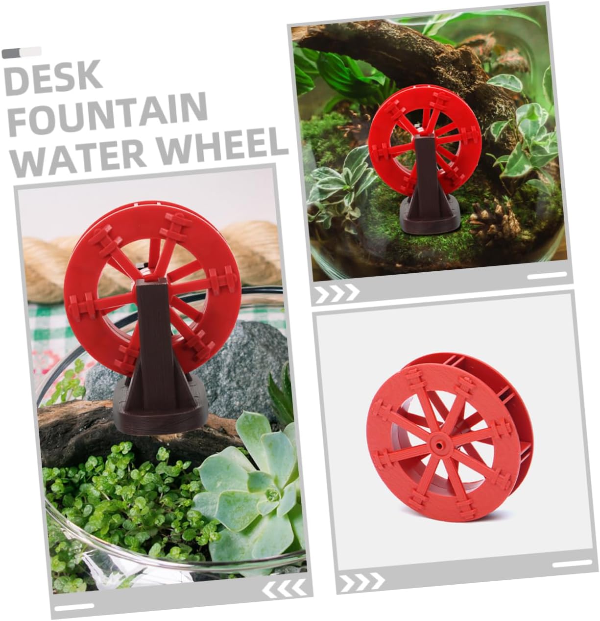 BESPORTBLE 40pcs Water Wheel for Fountain Tabletop Decor Fish Tank Aquarium Garden