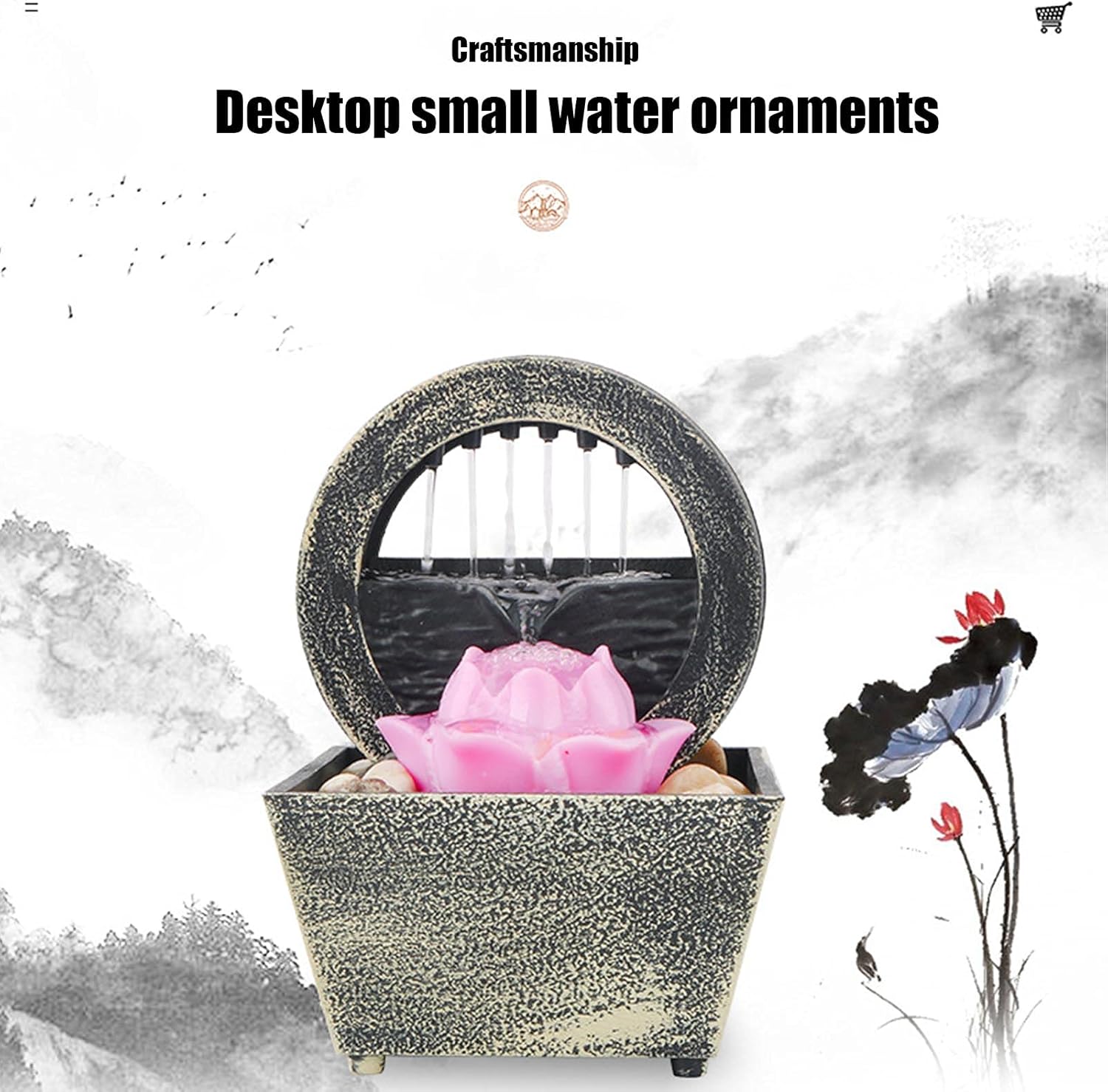 Elegant Tabletop Fountain for Home and Office Decor