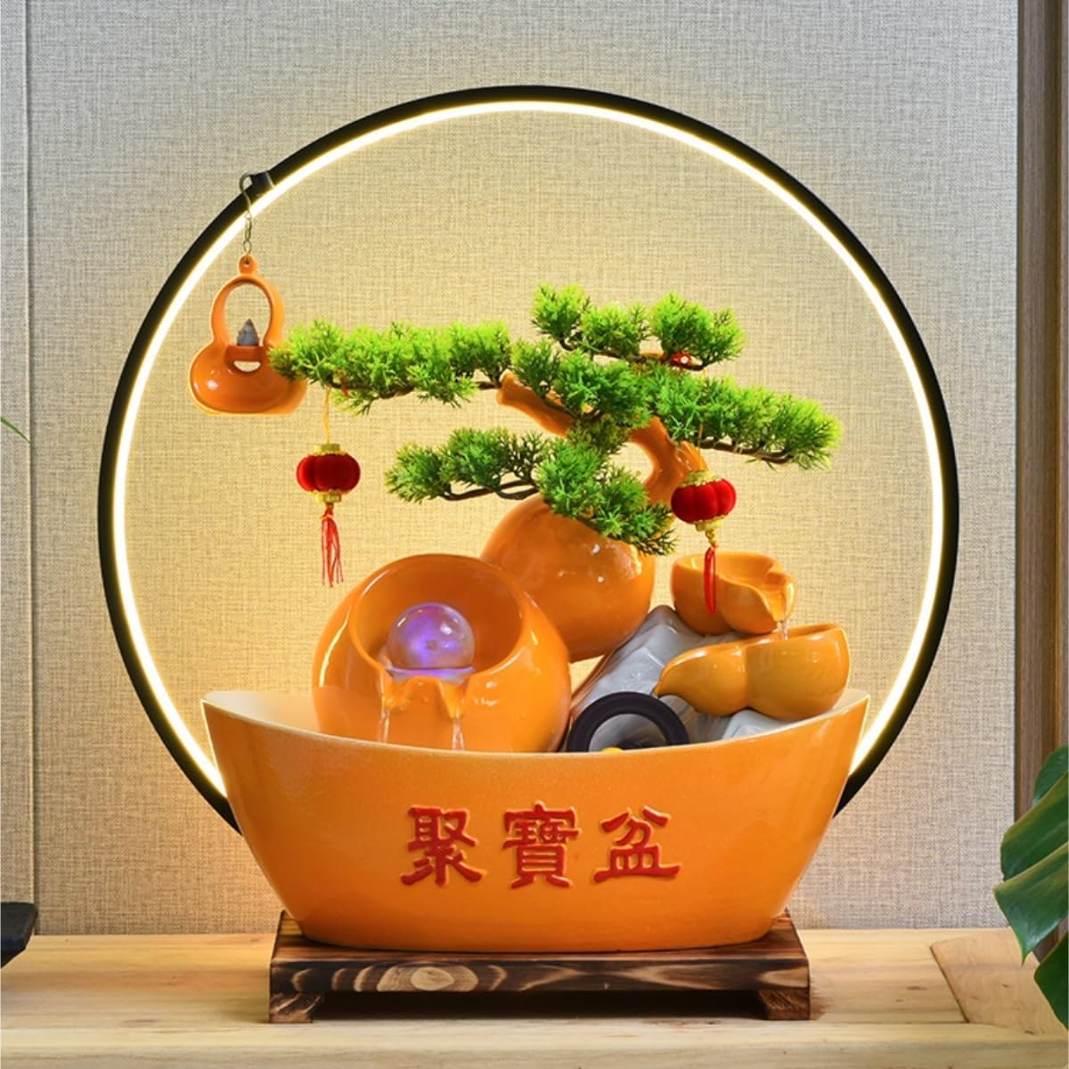 YOUQUEEN Tabletop Fountain with 3 Tiers
