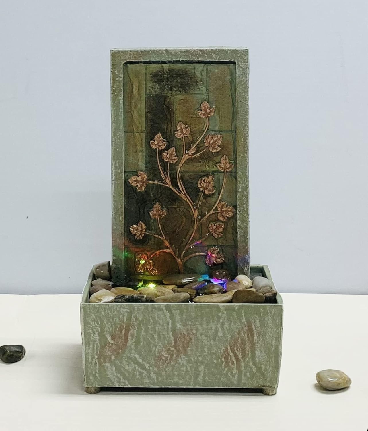 Natures Mark 95 Inch H Water Fountain with LED Lights