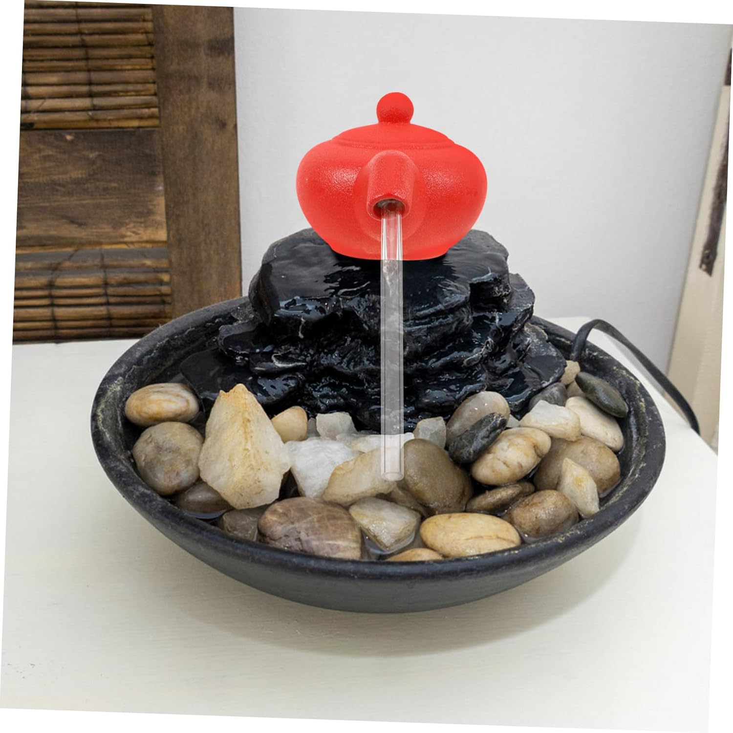 Toyvian Floating Teapot Fountain for Home and Office Desk Decoration