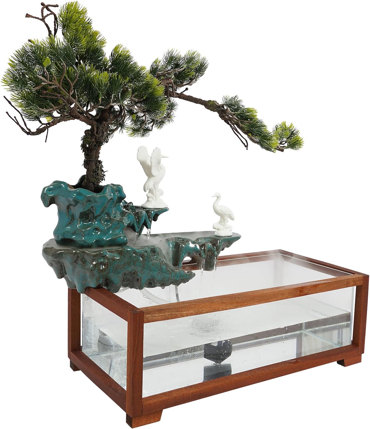 Tabletop Water Fountain with LED Lights and Atomizer
