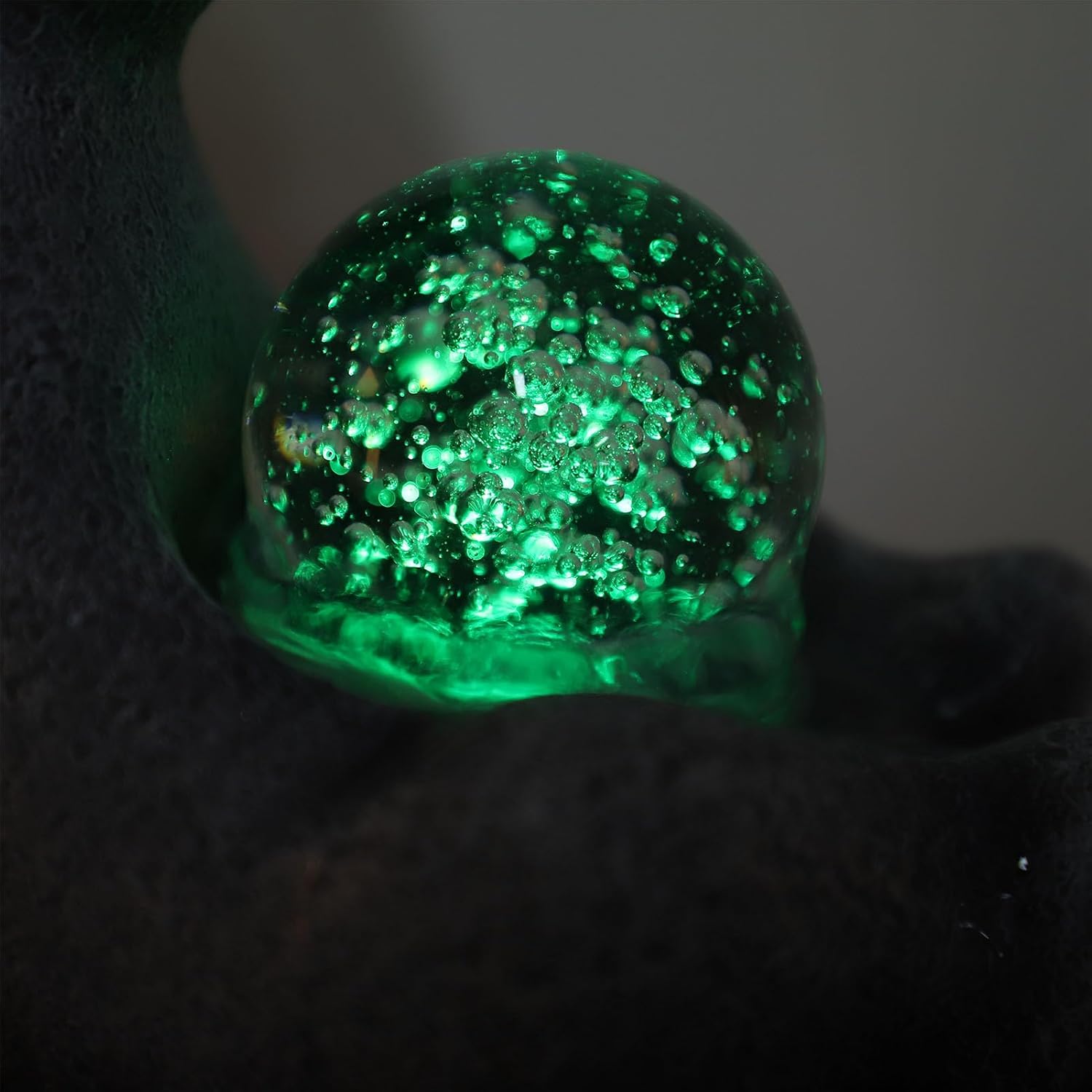 Gsycle Tabletop Fountain with LED Light and USB Pump for Home Office Decor