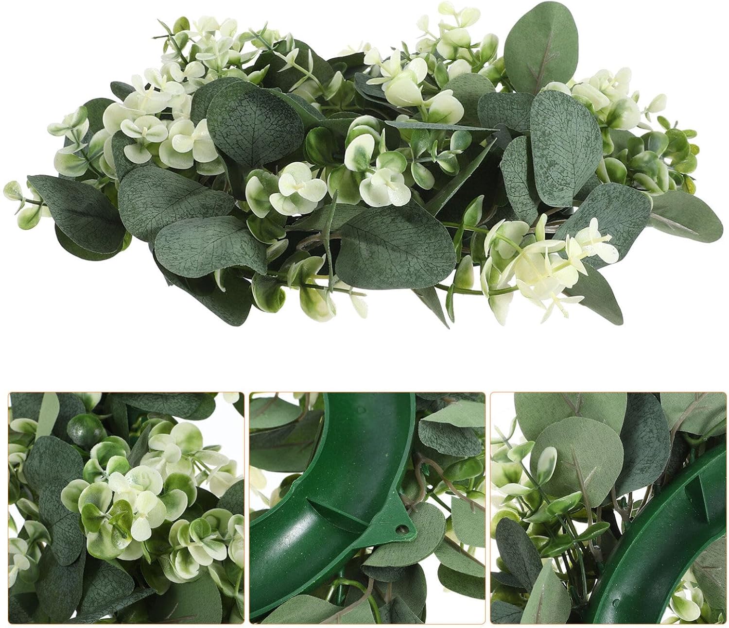 Magiclulu Eucalyptus Garland Candle Wreath for Home Decor