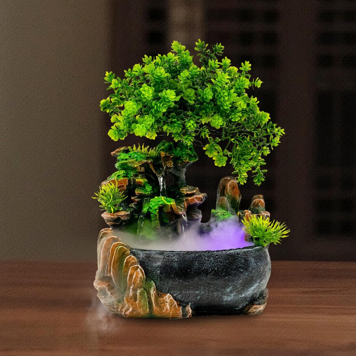 Tabletop Fountain Ornament with LED Lights