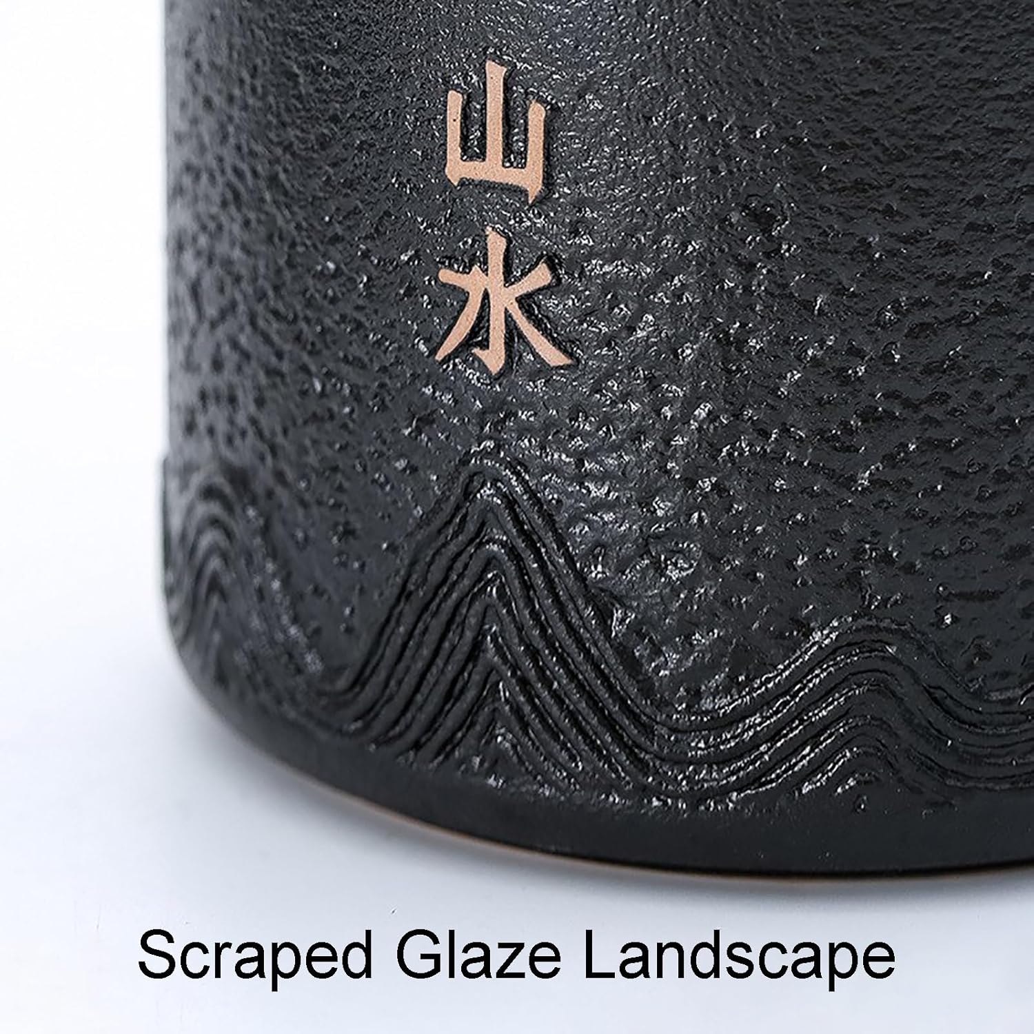 Ceramic Tabletop Water Fountain with Rolling Ball for Home and Office