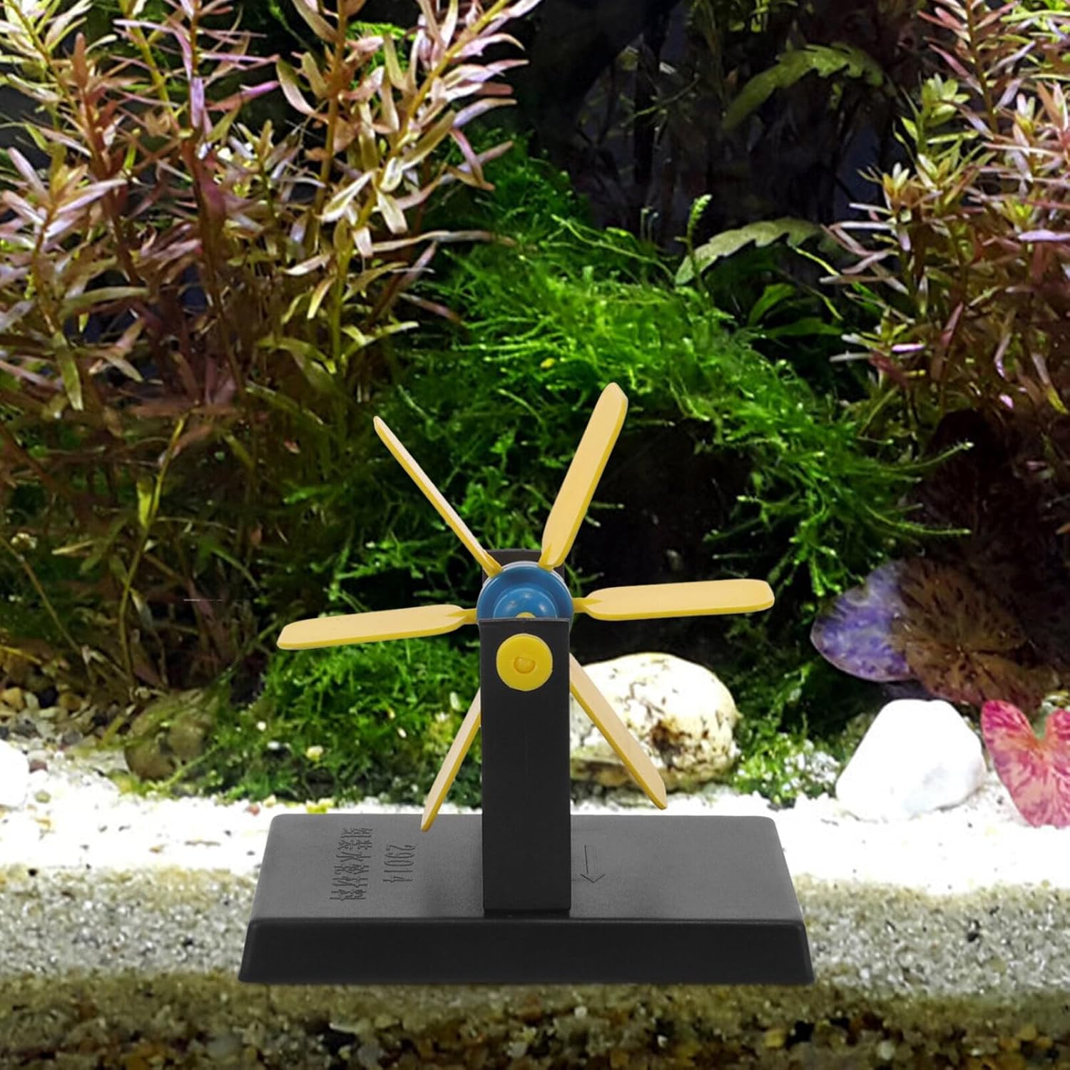 Yardwe Rotating Water Wheel Fountain for Aquarium Relaxing Decor