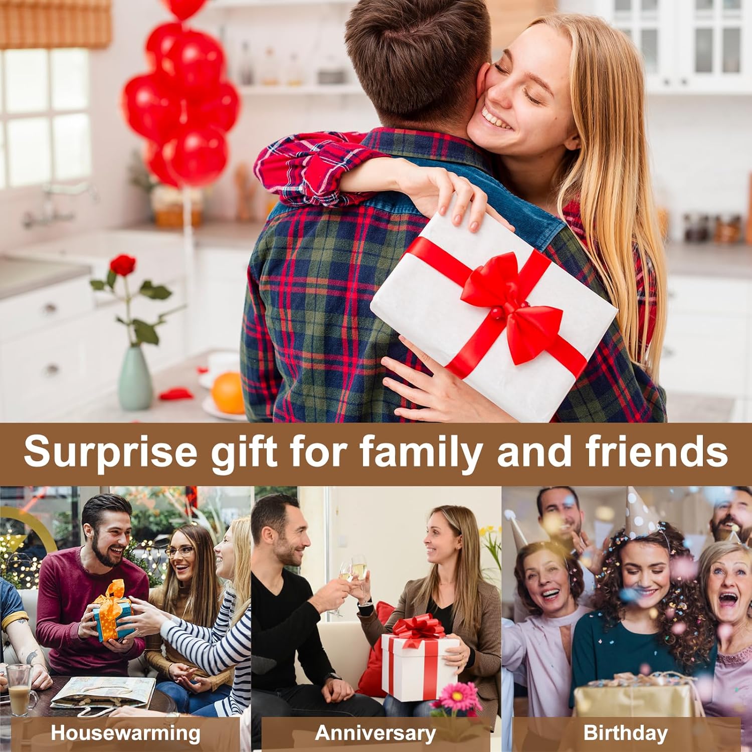 SHASUXTING USB Powered Tabletop Water Fountain with LED Light and Natural Rocks 11 Inch Tall