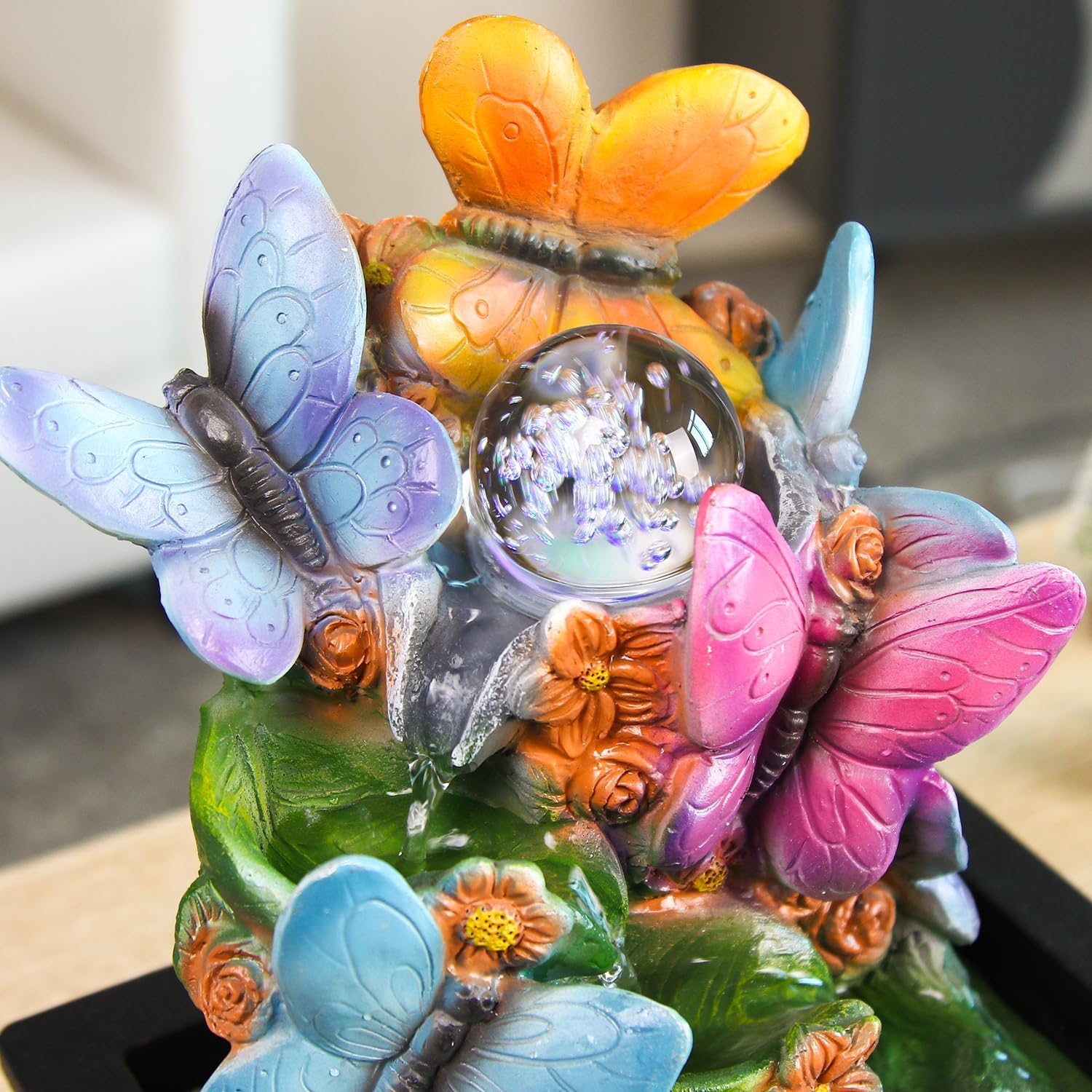 TiCin USB Tabletop Fountain with Butterfly Design